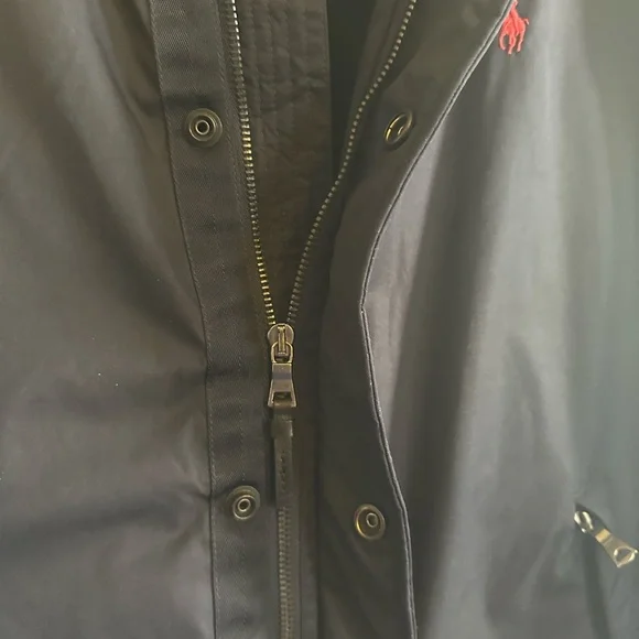 Polo Ralph Lauren Men’s Navy Blue Fleece Lined Coat size Large - Picture 7 of 11